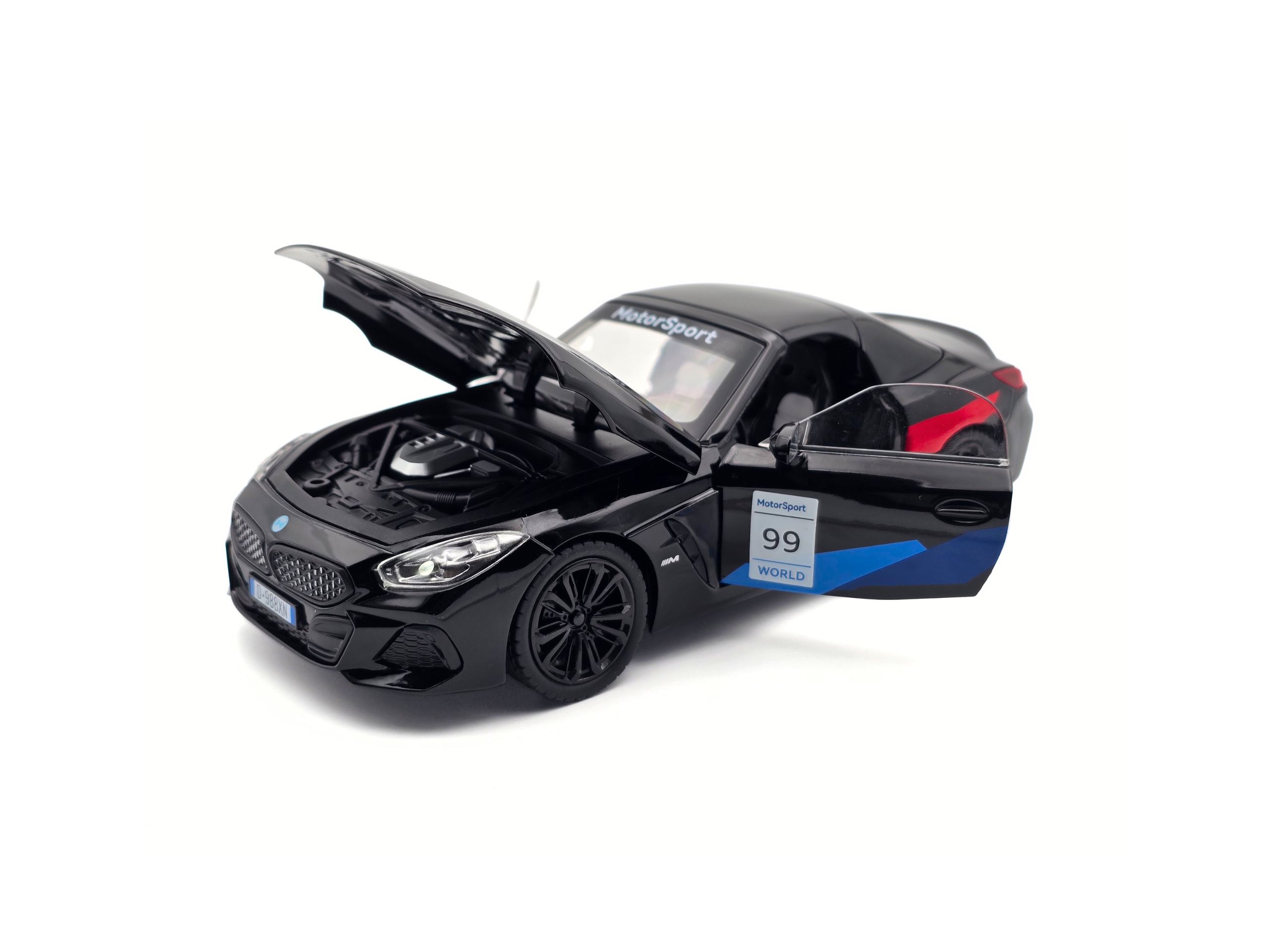 BMW Z4 1:24 Die-Cast Collectible Model - Black - Image 3