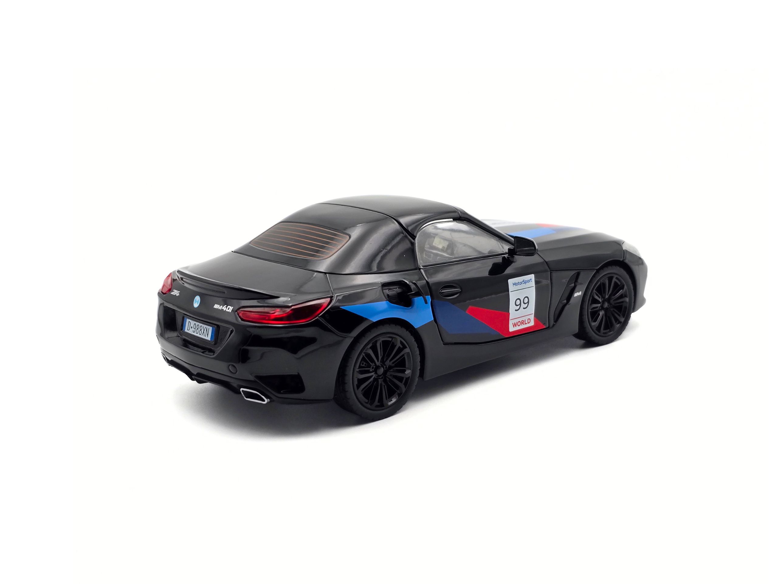 BMW Z4 1:24 Die-Cast Collectible Model - Black - Image 6