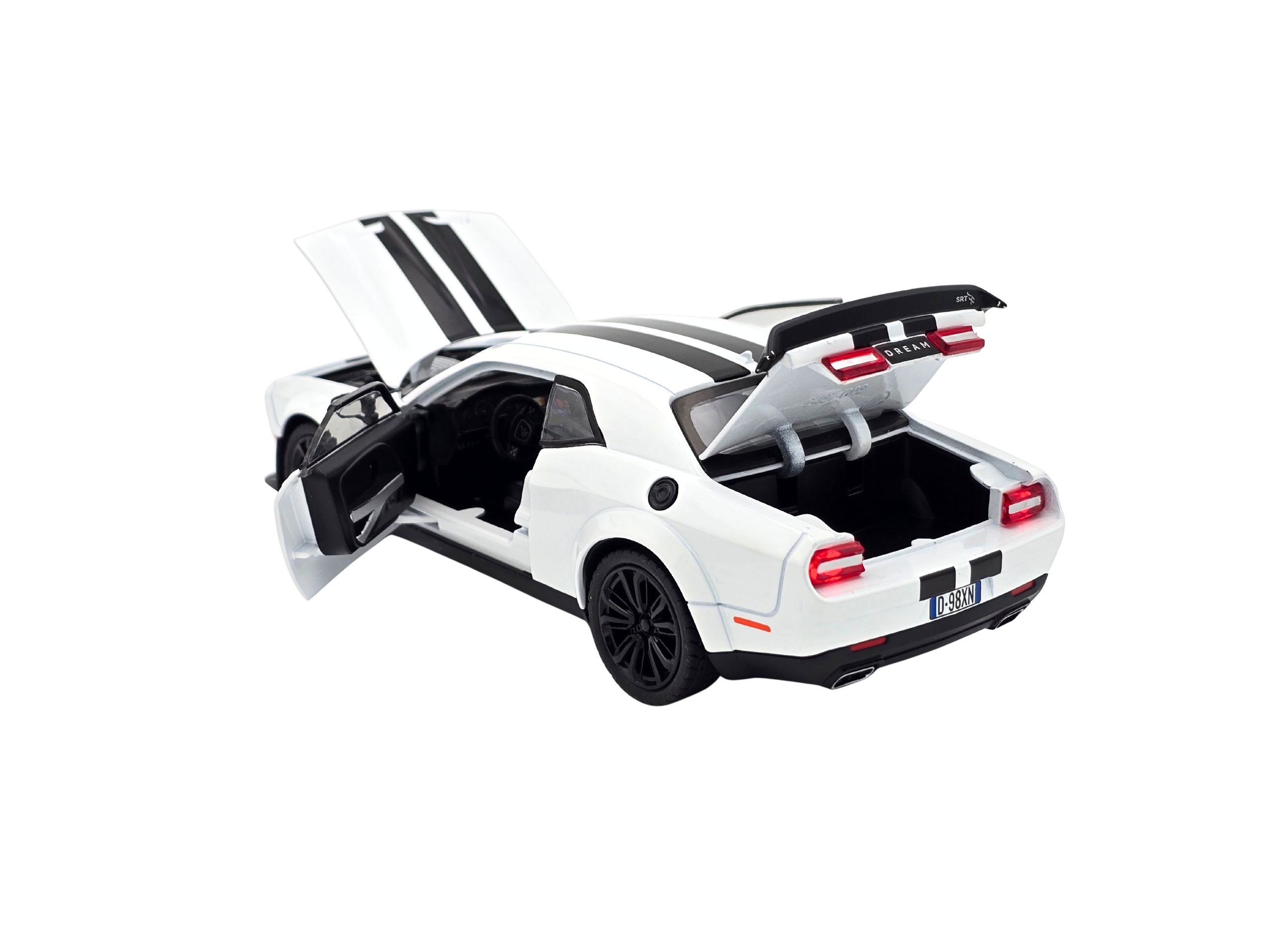 Dodge Charger Hellcat 1:24 Collectible Model - White - Image 4
