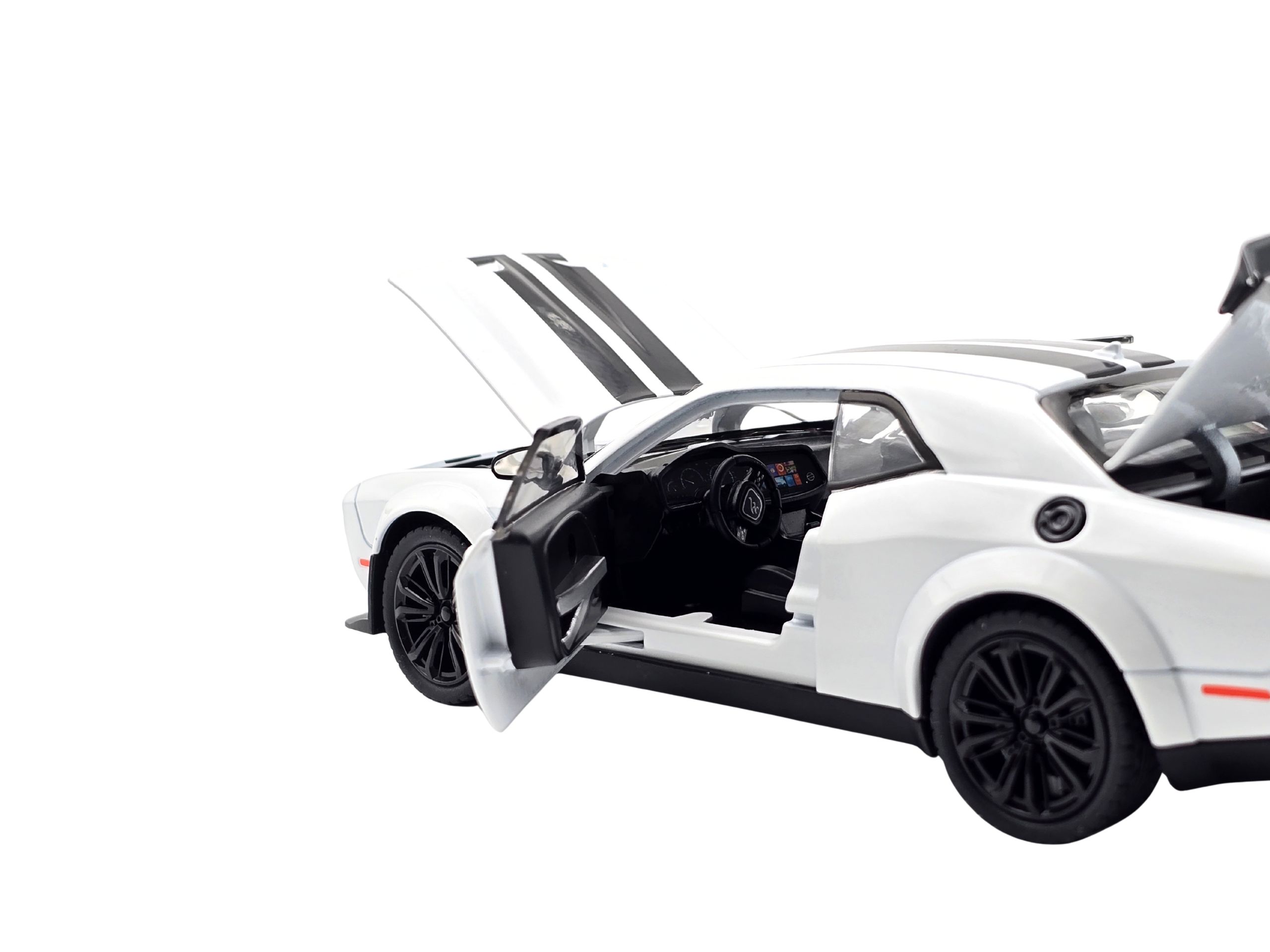 Dodge Charger Hellcat 1:24 Collectible Model - White - Image 5