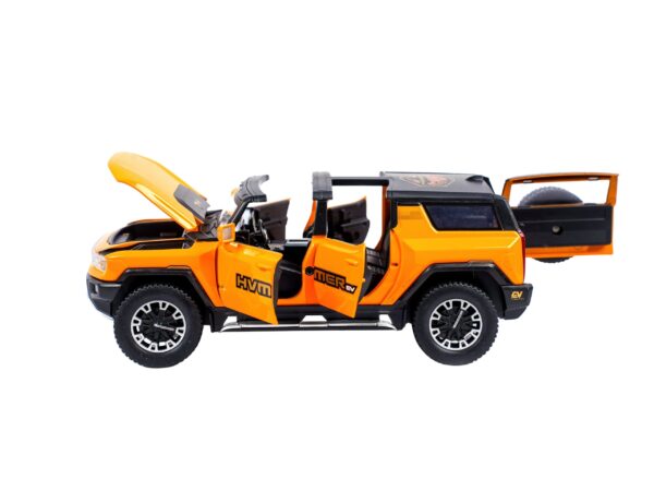 Hummer Open Top 1:24 Die Cast Collectible Model- Orange