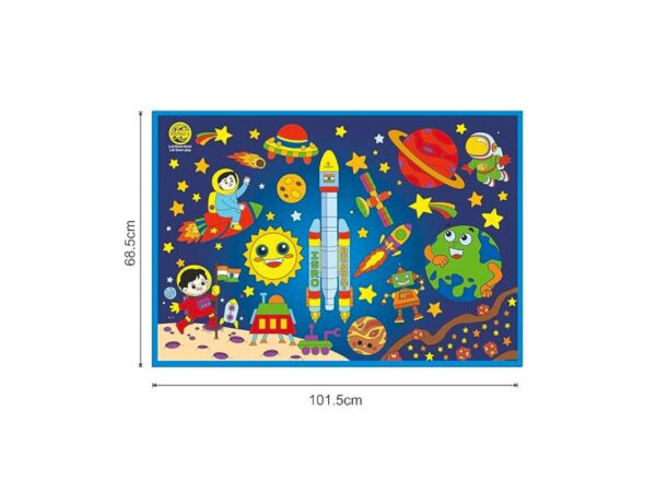 Colouring Mat, Reusable and Washable, Ages 3 and Up, DIY Kit