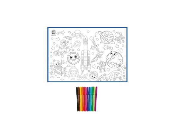 Colouring Mat, Reusable and Washable, Ages 3 and Up, DIY Kit