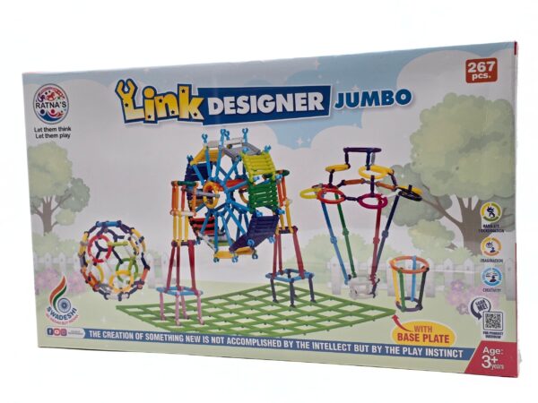 Link Designer Jumbo 267 Pcs – Ages 3 and Up
