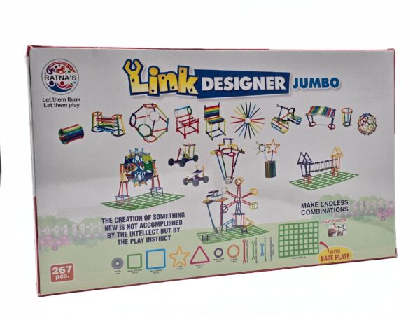 Link Designer Jumbo 267 Pcs – Ages 3 and Up