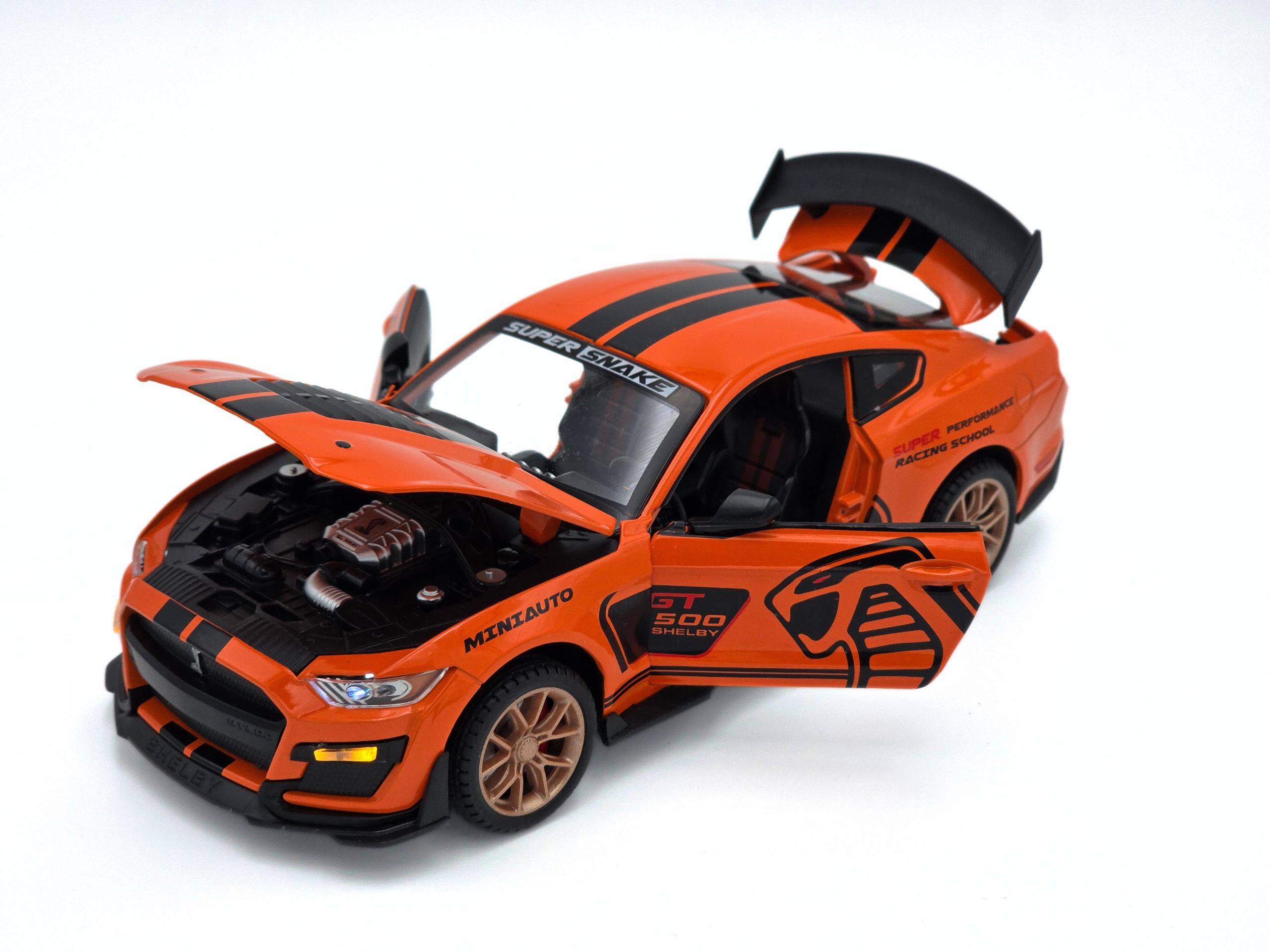 Ford Mustang 1:24 Die-Cast - Orange - Image 3