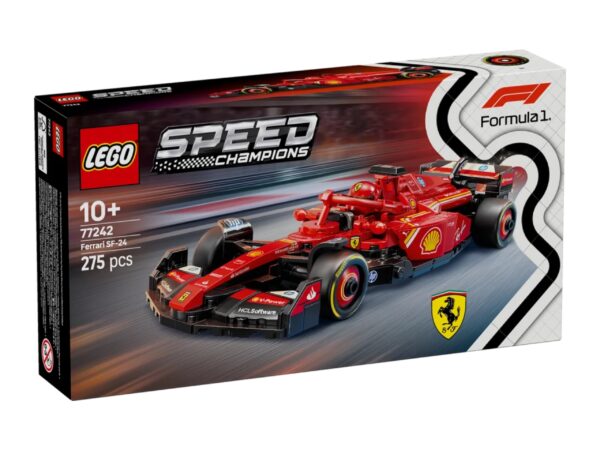 LEGO 77242 Scuderia Ferrari F1 Car and Driver Set  – 10+ Ages (275 Pieces)