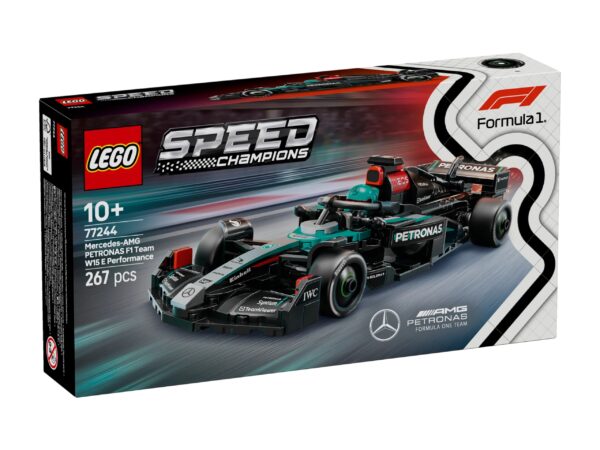 LEGO 77244 Speed Champions – Mercedes-AMG Petronas W15 F1 Car and Driver Set 10+ Ages (267 Pieces)