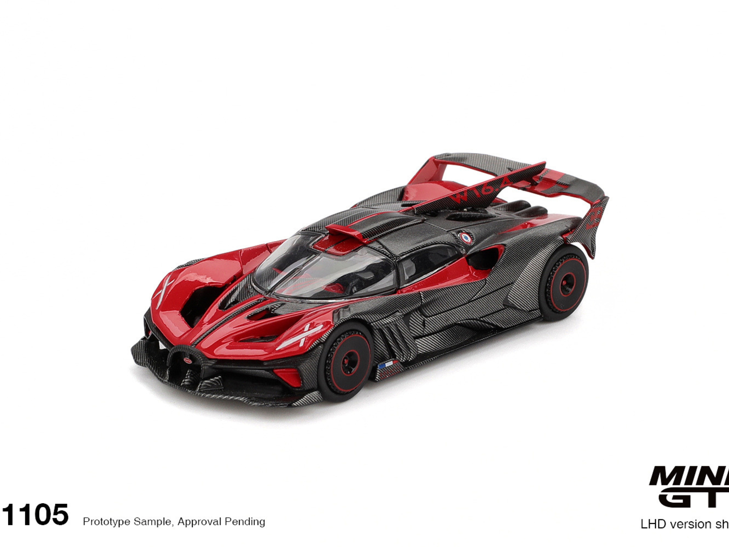MINI GT Bugatti Bolide Red 1105 1:64 Scale Car