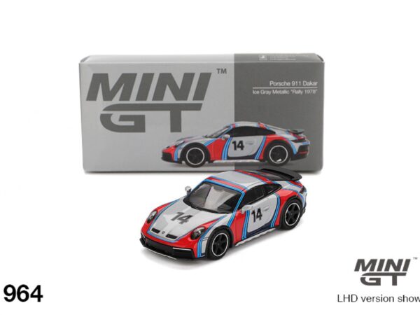 MINI GT Porsche 911 Dakar Ice Gray Metallic 964 - 1:64 Scale