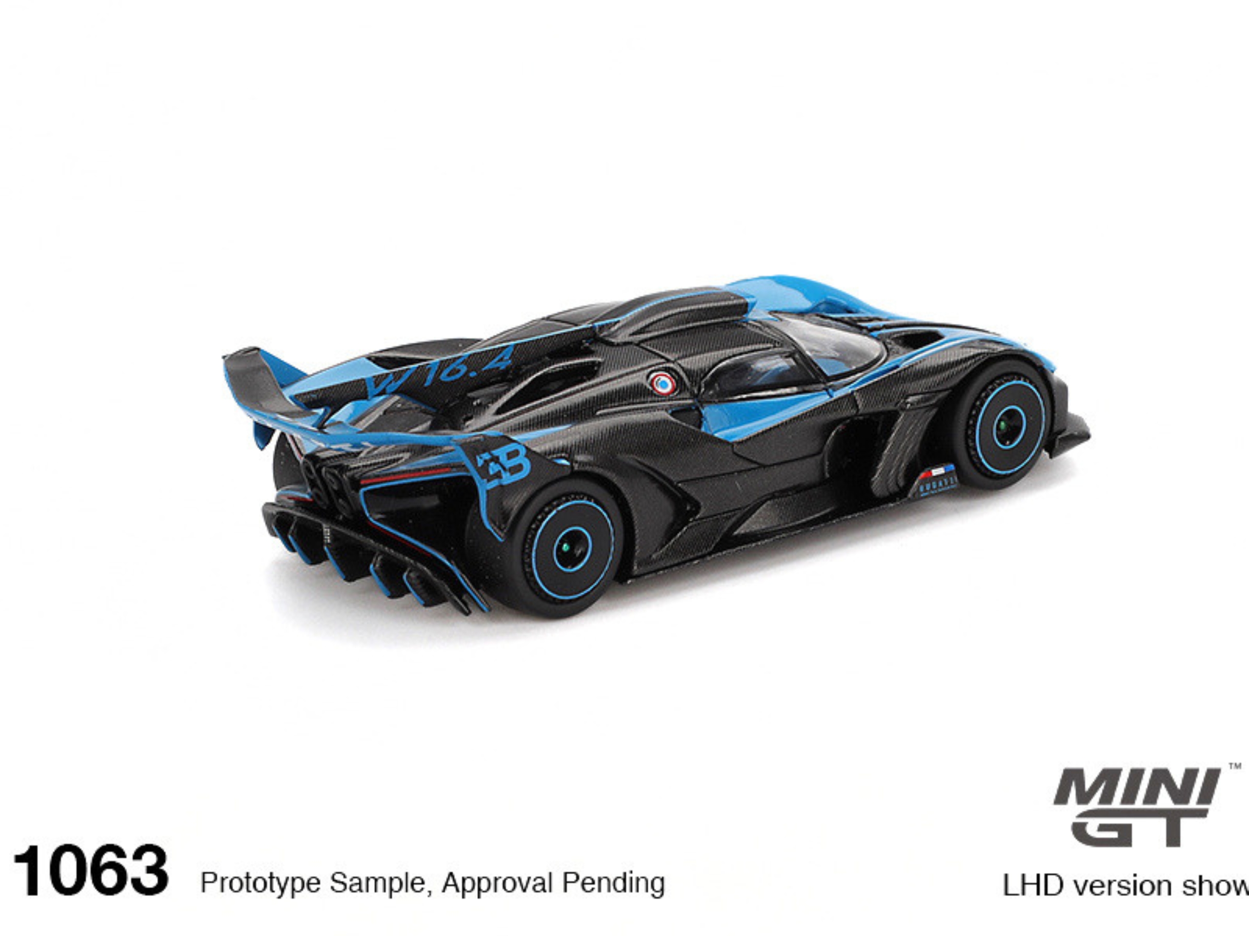 MINI GT Bugatti Bolide Blue 1063 1:64 Scale Car
