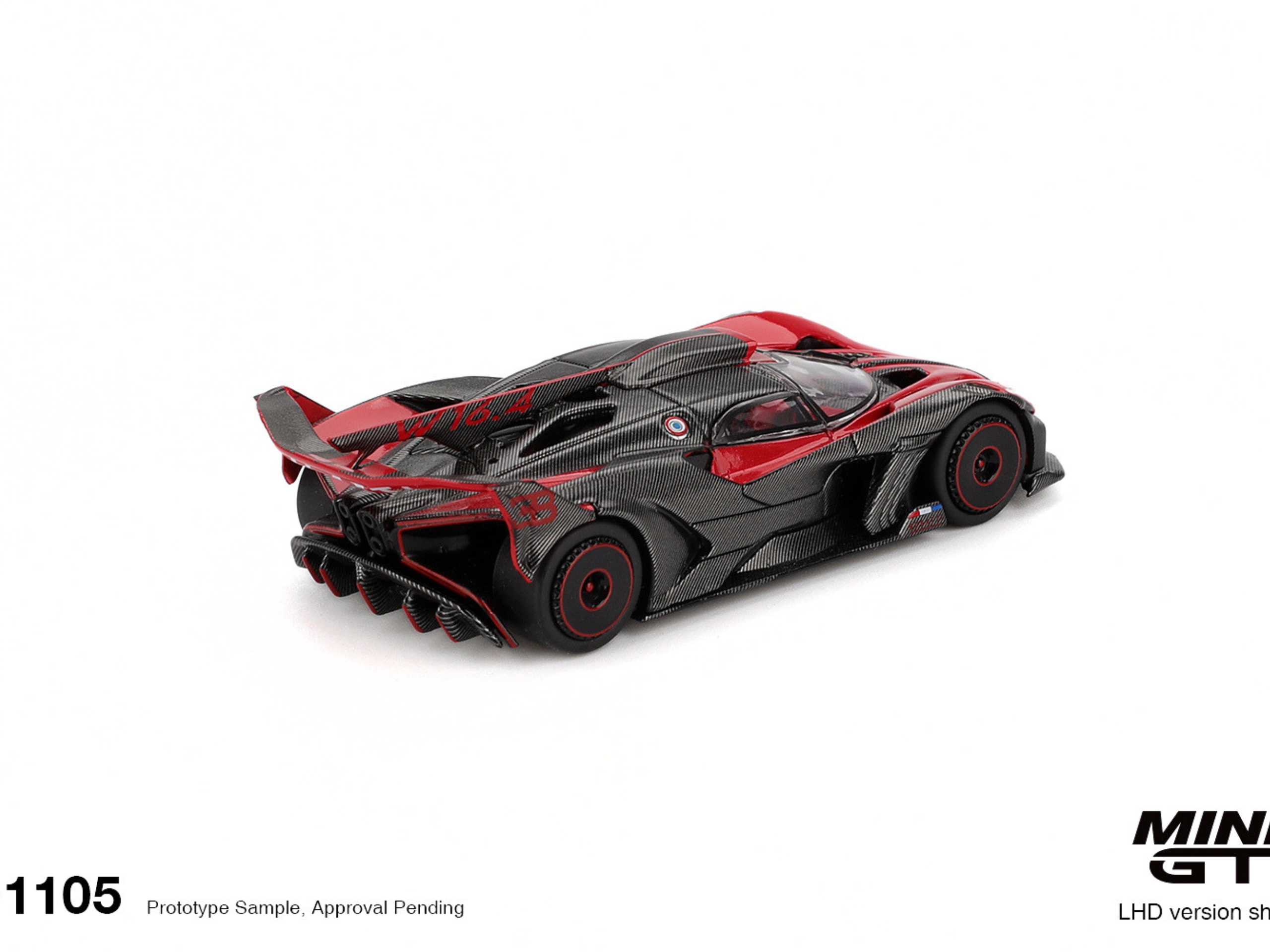 MINI GT Bugatti Bolide Red 1105 1:64 Scale Car