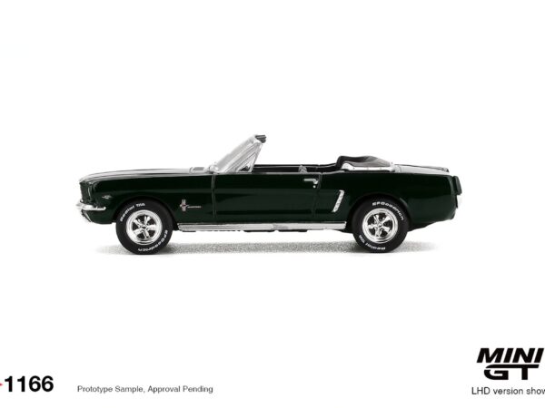 MINI GT Ford Mustang Convertible 1964 Highland Green 1166 - 1:64 Scale Car