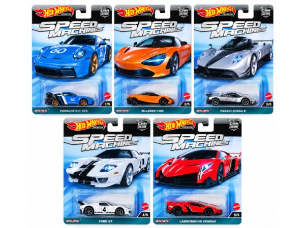 HotWheels Premium Speed Machine Set of 5